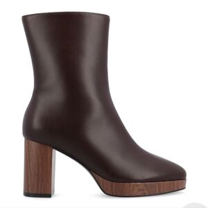 *New* Journee Romer Brown Leather Ankle Boots Size 12